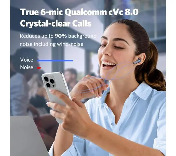 Earfun Air Pro 3 Dokanałowe Bluetooth 5.3 Niebieski