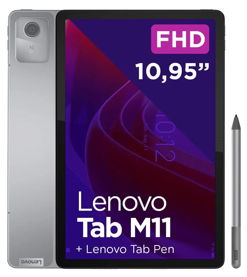 Tablet Lenovo Tab M11 TB330XU 10,95" 8/128GB LTE Luna Grey + Rysik
