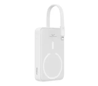 Baseus P10022109223-00 Magnetic Mini 10000mAh 20W MagSafe z kablem Lightning Biały