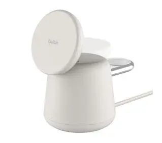 Belkin BoostCharge PRO MagSafe 2w1 Charger Sand Biały - Kup na Raty - RRSO 0%