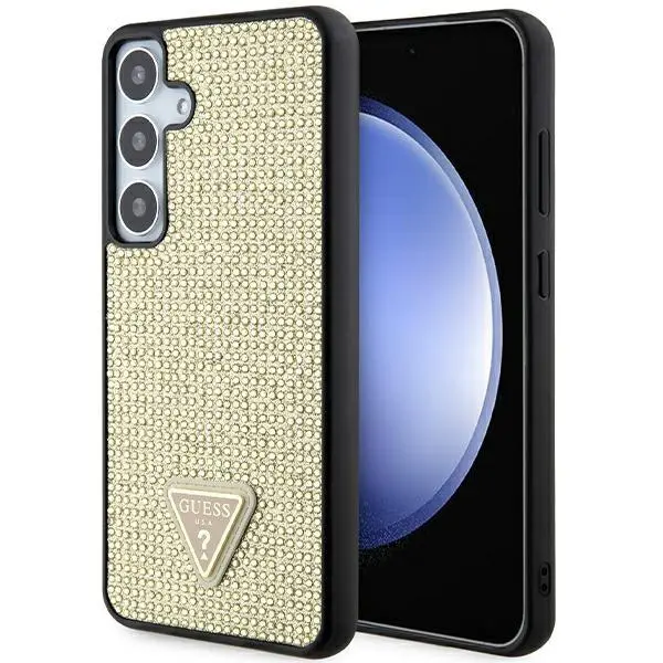 Etui Guess Rhinestone Triangle GUHCS24MHDGPPD do Samsung Galaxy S24+ Złoty