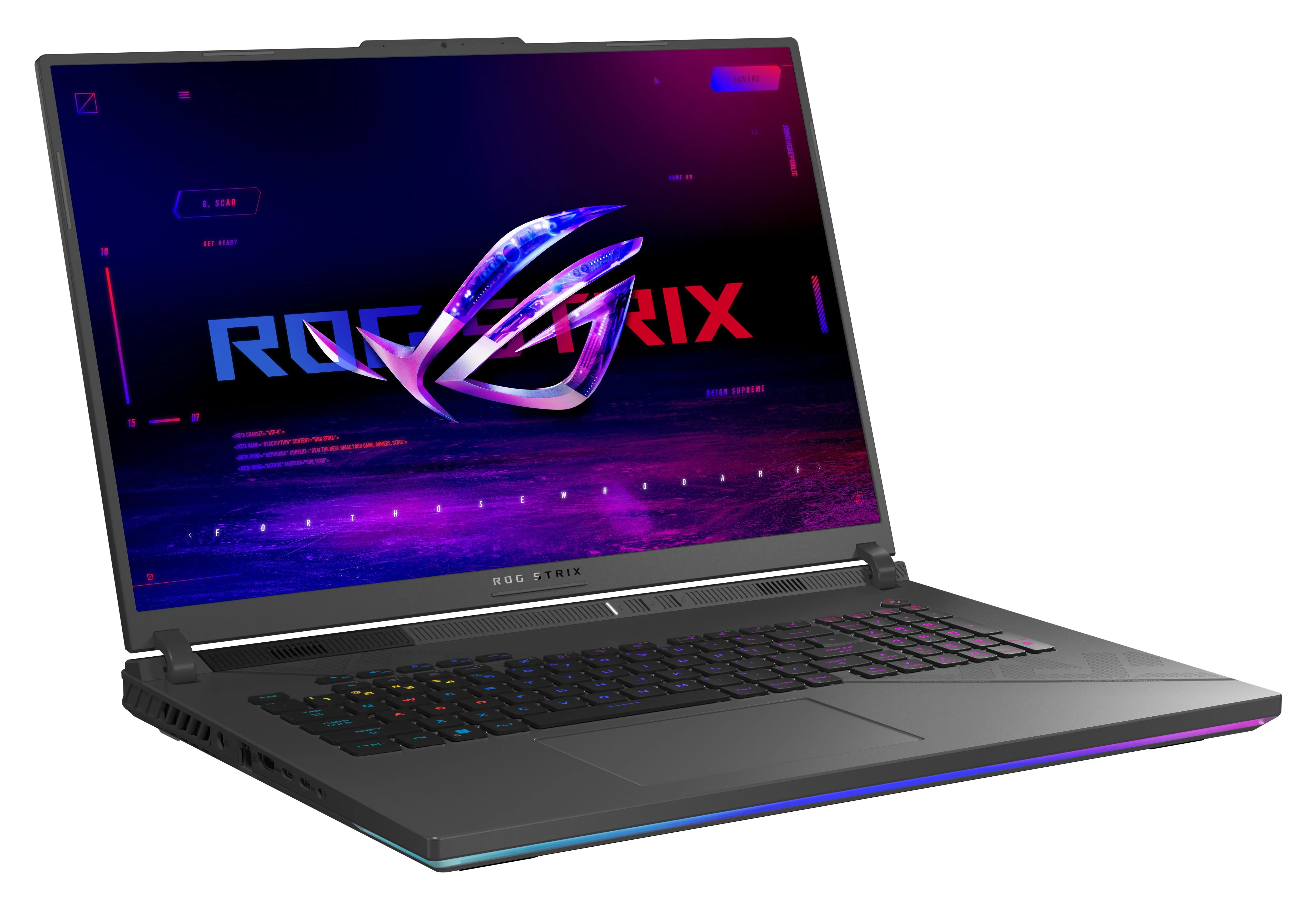 Laptop gamingowy ASUS ROG Strix G18 2024 G814JIR-N6009W 18" 240Hz i9-14900HX 16GB RAM 1TB Dysk SSD RTX4070 DLSS3 Win11 Szary