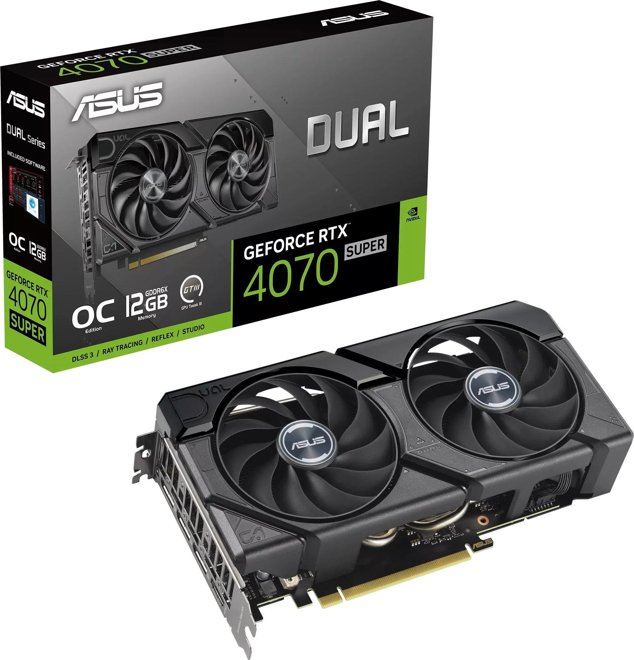 Karta graficzna ASUS Dual GeForce RTX 4070 SUPER EVO OC 12GB GDDR6X 192bit DLSS 3