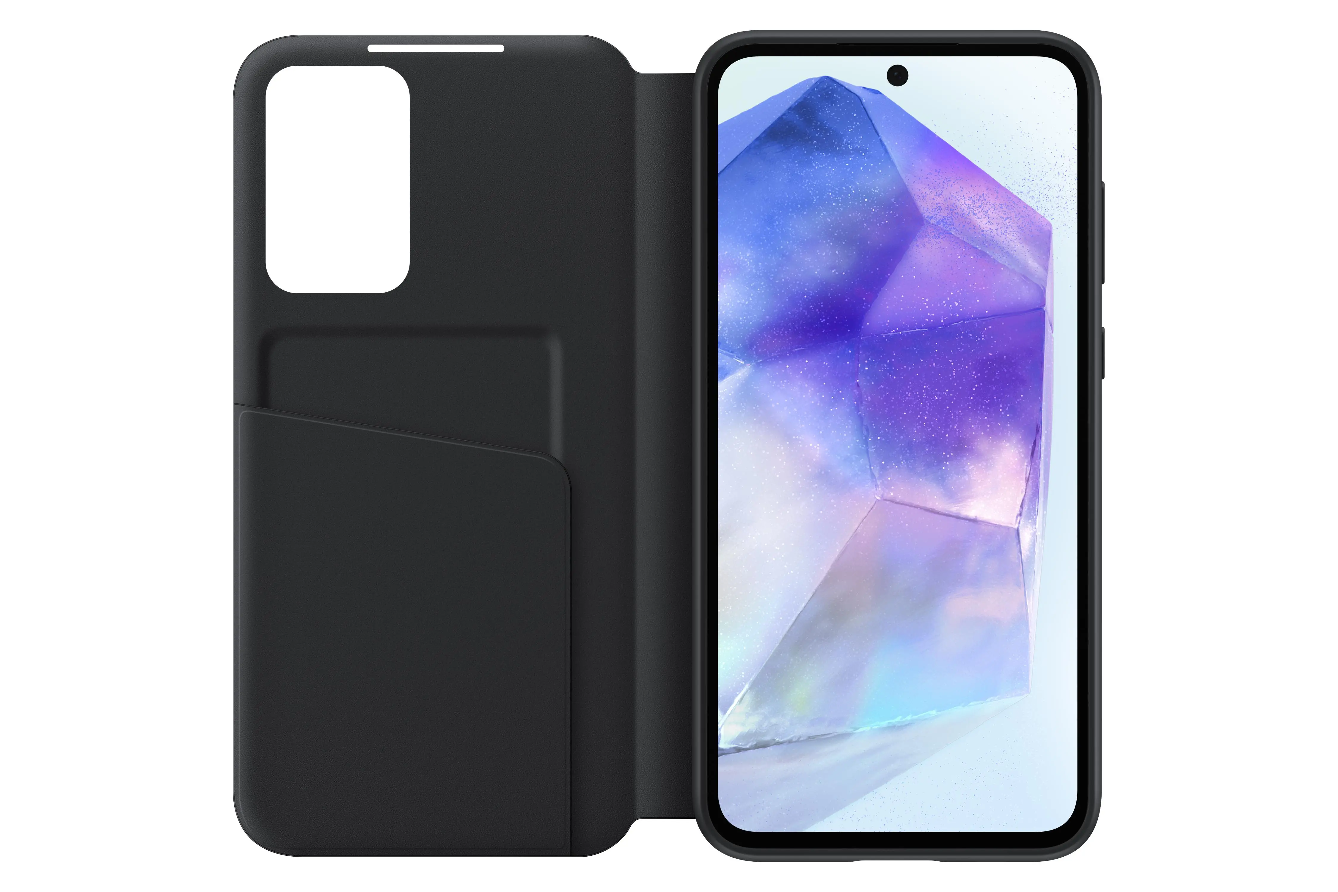Etui Samsung Smart S View Wallet Cover do Galaxy A55 5G Czarny