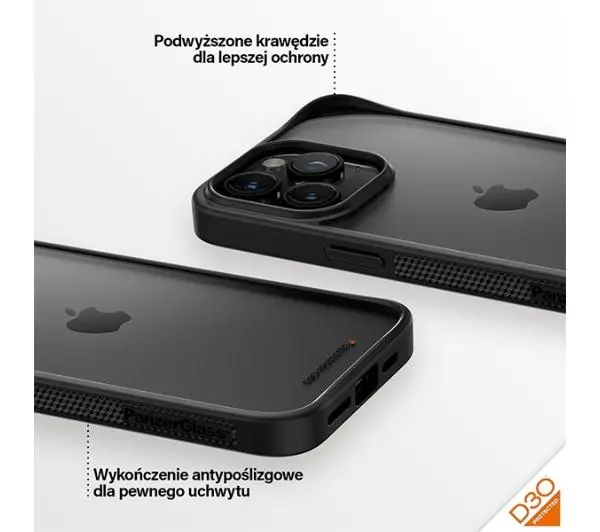 PanzerGlass ClearCase do iPhone 15 Pro Max Czarny