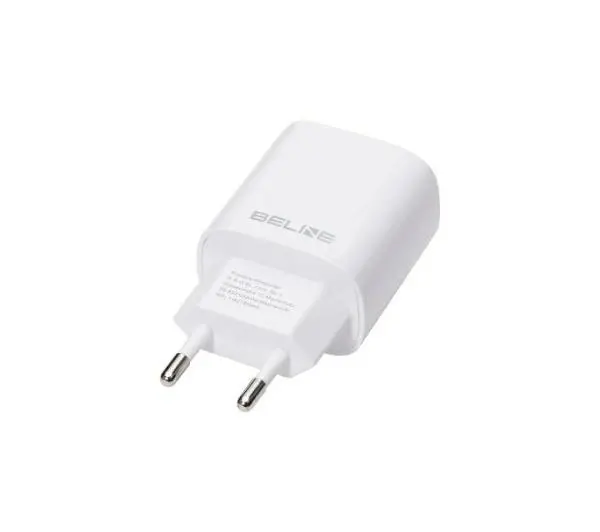Beline 1x USB-C + 1x USB 30W PD 3.0 + QC 3.0 GaN Biały