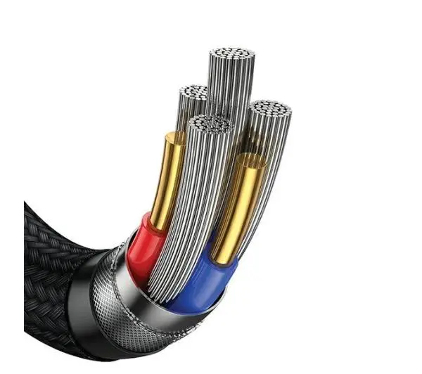 USAMS U85 2xUSB-C USB Micro-USB Lightning 6w1 100W 2m Fioletowy