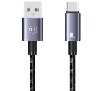 Kabel USAMS USB do USB-C 3A 0,25m Fast Charging Stalowy