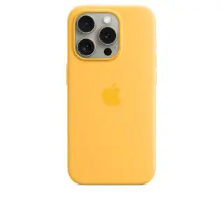 Apple Silicone Case do iPhone 15 Pro Max Żółty