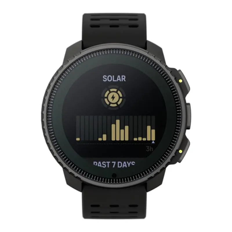 Zegarek sportowy Suunto Vertical Steel Solar All Black 49mm GPS Czarny