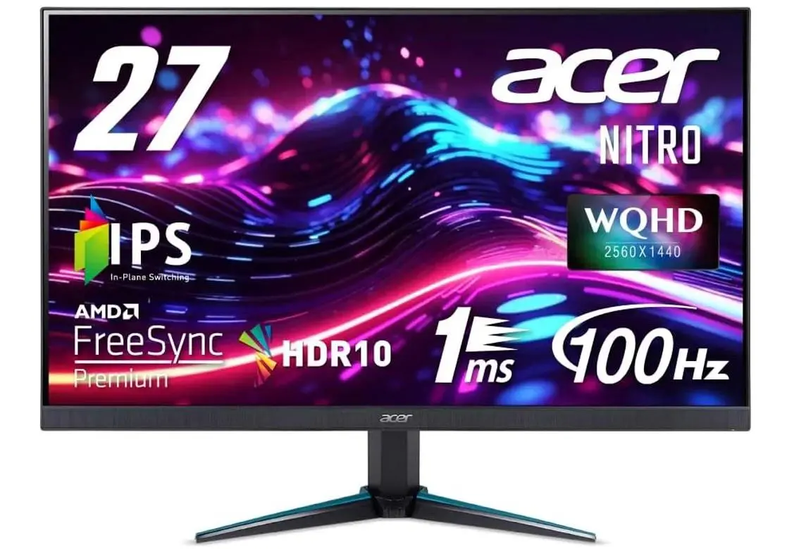Monitor Acer Nitro VG270UEbmiipx  27" 2K IPS 100Hz 1ms VRB Gamingowy