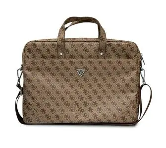 Torba na laptopa Guess Saffiano 4G Hot Stamp Triangle Logo GUCB15P4TW 16" Brązowy