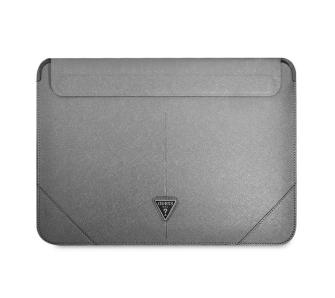 Etui na laptop Guess Saffiano Triangle Logo GUCS16PSATLG 16" Srebrny