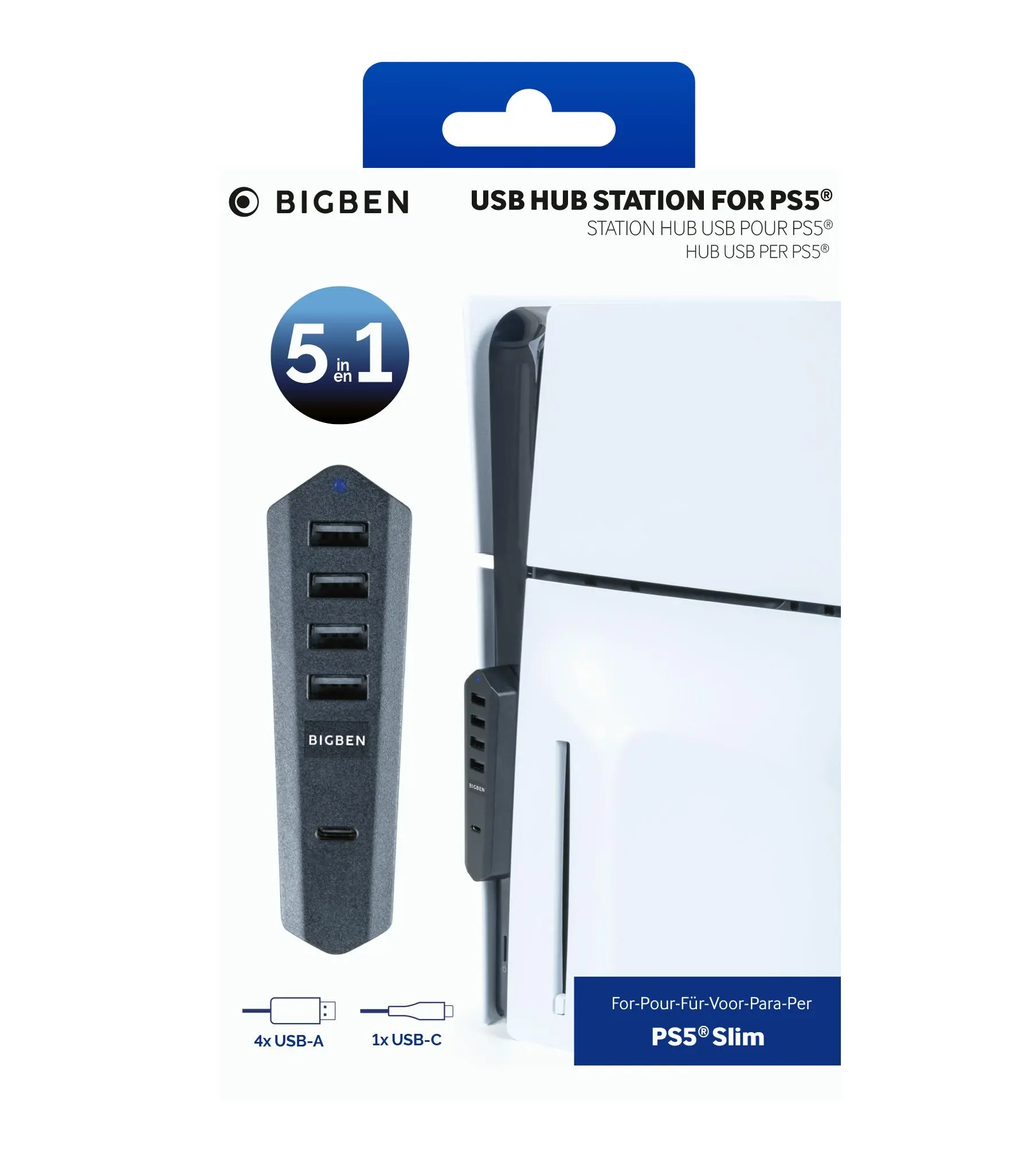 Adapter BigBen PS5SUSBHUB Stacja Hub do PS5