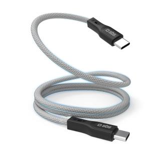 Kabel SBS USB-C do USB-C 60W 1m Szary