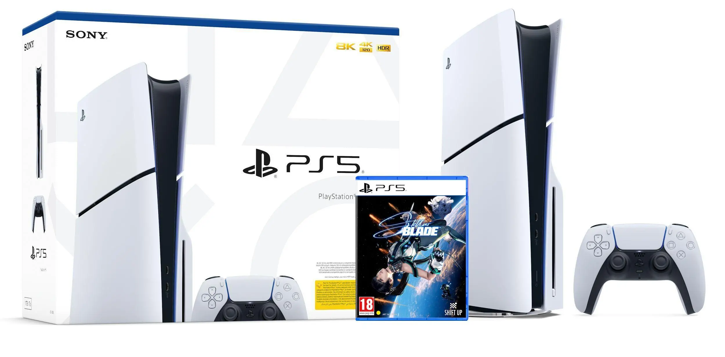 Konsola Sony PlayStation 5 Slim D Chassis (PS5) 1TB z napędem + Stellar Blade