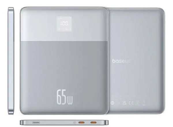 Powerbank Baseus Blade 2 12000mAh 65W Srebrny