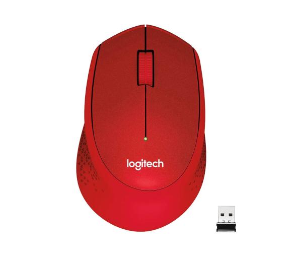 mysz komputerowa Logitech M330 Silent Plus (czerwony)