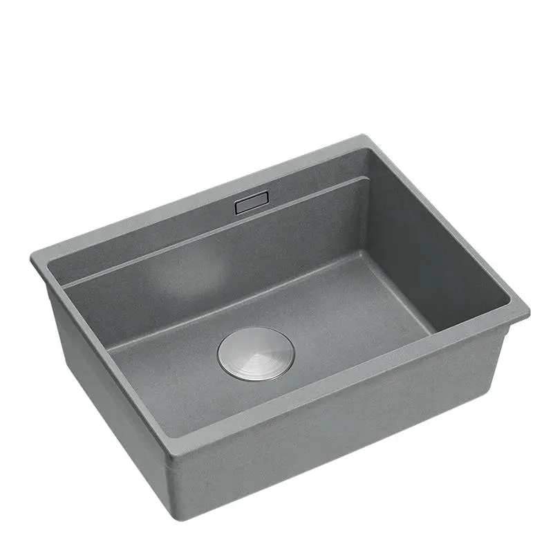 Zlewozmywak Quadron LOGAN 100 HQJ6045U5_BS_U Granitowy Silver stone/Stal szlachetna