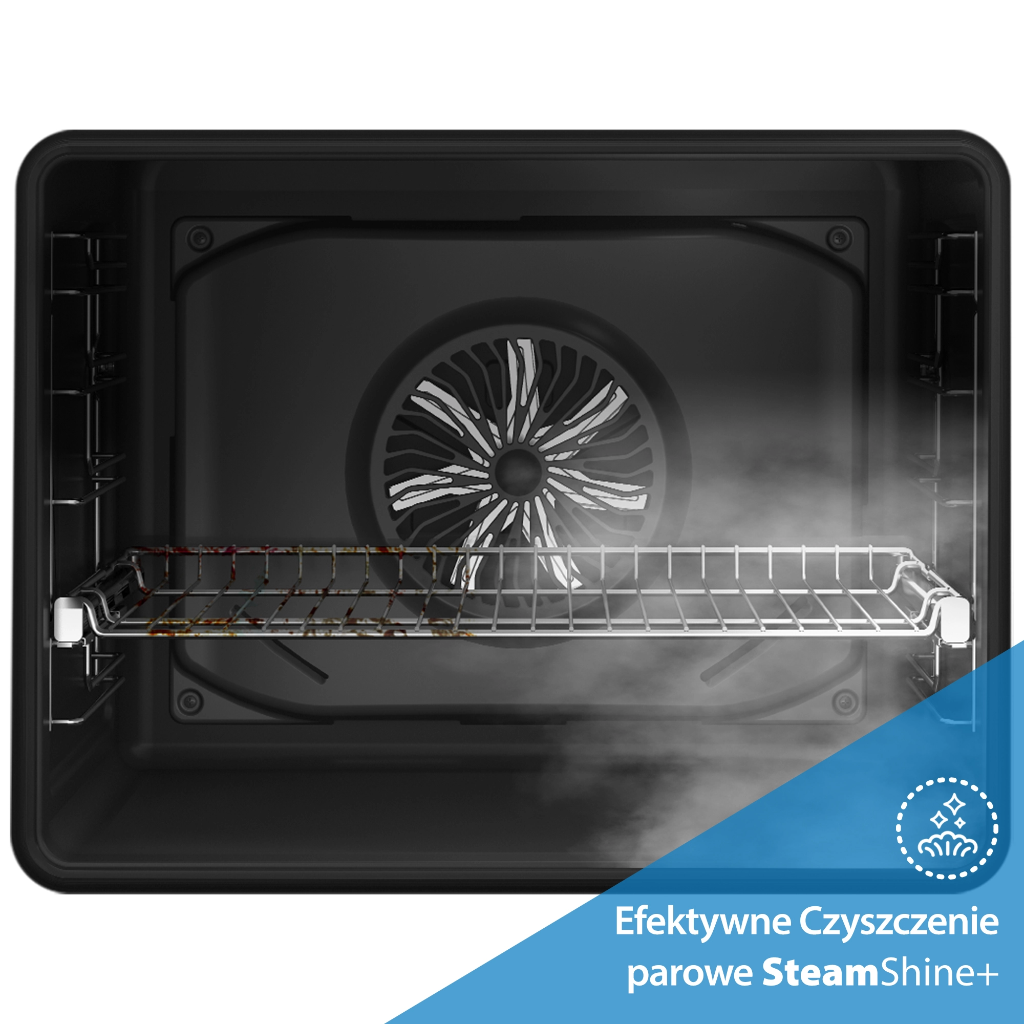 Piekarnik elektryczny parowy Beko BBIS17400BMSE bPro500 SteamAid Termoobieg Zdalne sterowanie Czarny