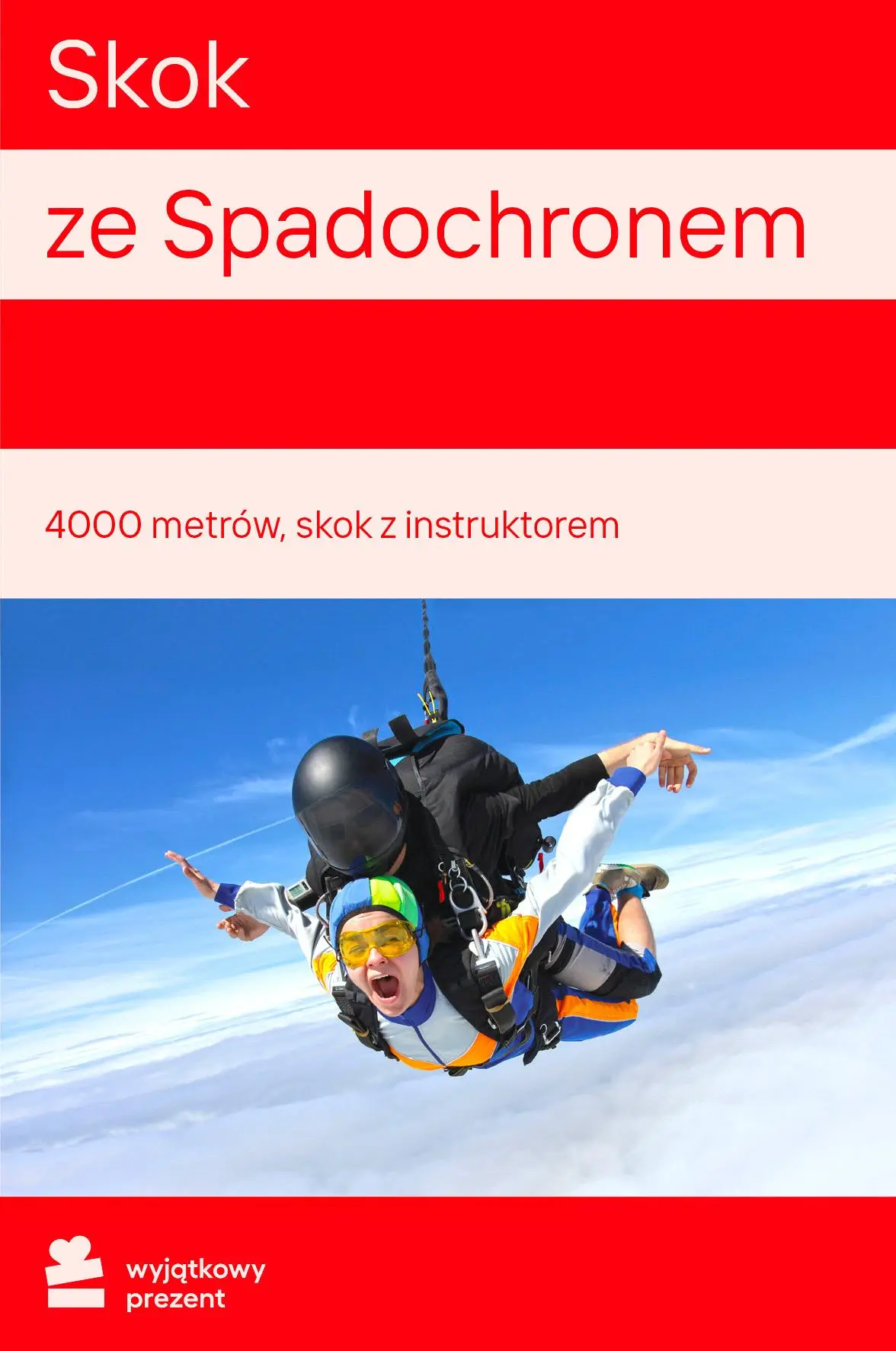 Karta Podarunkowa Skok ze Spadochronem z 4000m Obecnie dostępne tylko w sklepach stacjonarnych RTV EURO AGD