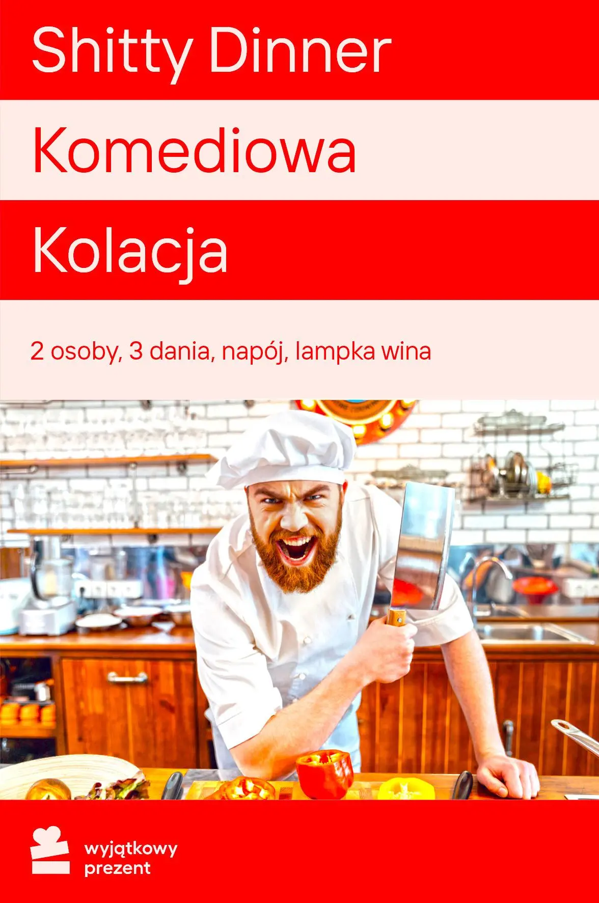 Karta Podarunkowa Shitty Dinner Komediowa Kolacja dla Dwojga Obecnie dostępne tylko w sklepach stacjonarnych RTV EURO AGD