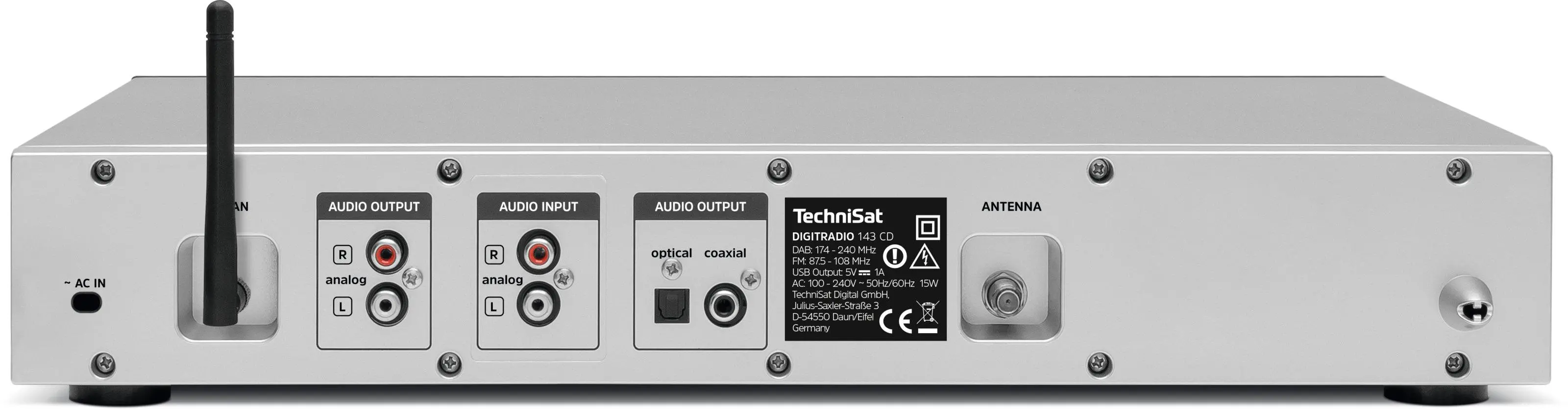 фото CD-ресивер TechniSat DigitRadio 143 CD V3D Silver