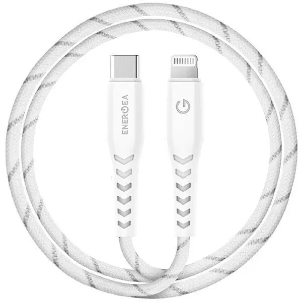 Kabel Energea Nyloflex USB-C do Lightning C94 MFI 1,5m Biały