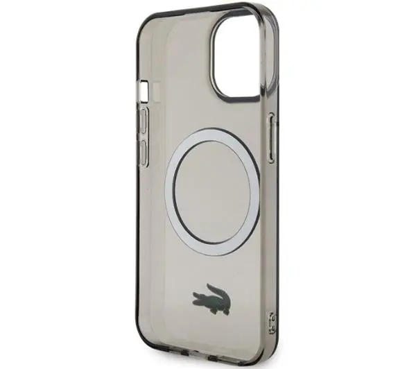 Lacoste LCHMP15MULOK Hardcase Transparent MagSafe do iPhone 15 Plus Czarny