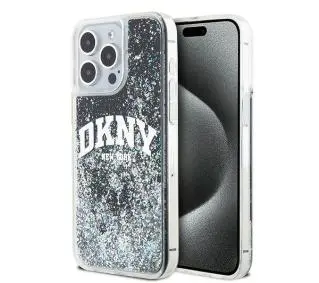 DKNY Hardcase Liquid Glitter Big Logo do iPhone 14 Pro Max Czarny