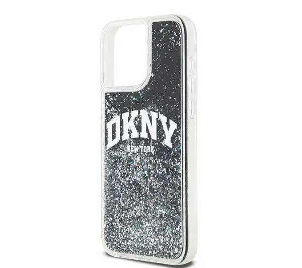 DKNY Hardcase Liquid Glitter Big Logo do iPhone 14 Pro Max Czarny