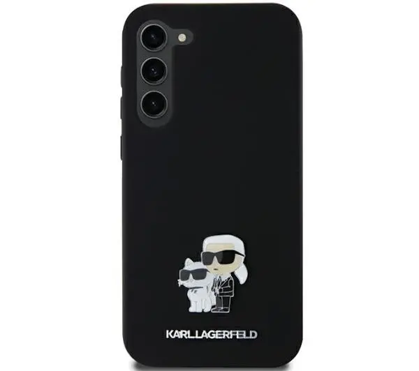 Фото - Чохол Karl Lagerfeld Silicone Karl&Choupette Hardcase Metal Pin do Samsung Galaxy A35 Czarny 