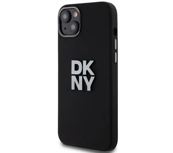 DKNY Hardcase Liquid Silicone Metal Logo do iPhone 15 Plus Czarny