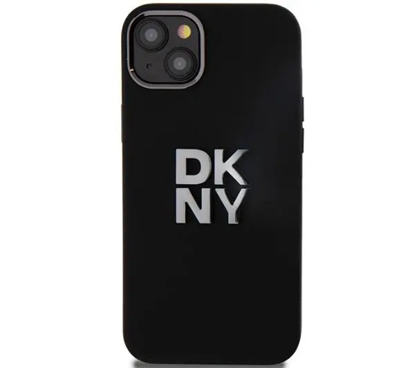 DKNY Hardcase Liquid Silicone Metal Logo do iPhone 15 Plus Czarny