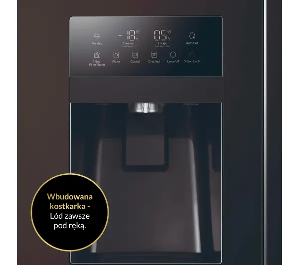 Haier Seria 3 SBS HSR3918EIPB Pełny No Frost 177,5cm Dystrybutor wody Obsydianowy - TRZECI -55%, ALBO 5-TY ZA 1ZŁ - Kup na Raty - RRSO 0%