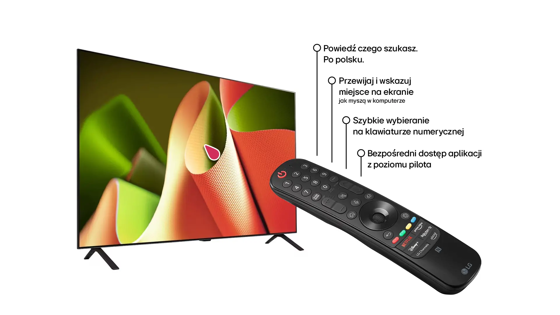 Telewizor LG OLED65B46LA 65" OLED 4K 120Hz webOS Dolby Vision Dolby Atmos HDMI 2.1 DVB-T2