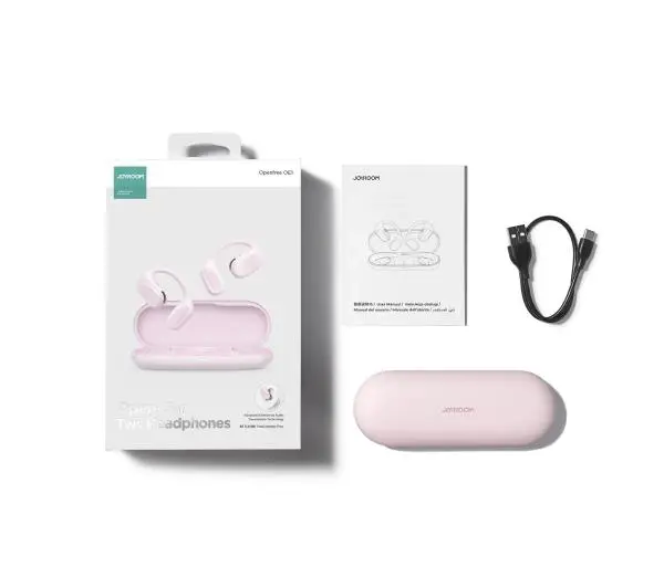 Joyroom Openfree JR-OE1 Douszne Bluetooth 5.3 Różowy