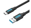 Kabel Vention COZBG 3A USB 3.0 A do USB-C 1,5m Czarny