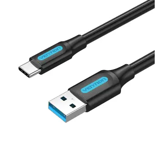 Kabel Vention COZBG 3A USB 3.0 A do USB-C 1,5m Czarny