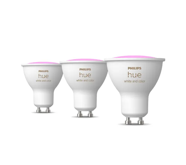 Philips Hue White and Colour Ambiance GU10 400lm 4,2W RGB 3szt. - Kup na Raty - RRSO 0%