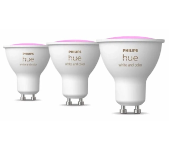 Żarówka LED Philips Hue White and Colour Ambiance GU10 400lm 4,2W RGB 3szt.