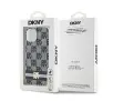 Etui DKNY IML Checkered Mono Pattern & Printed Stripes MagSafe do iPhone 14 Czarny