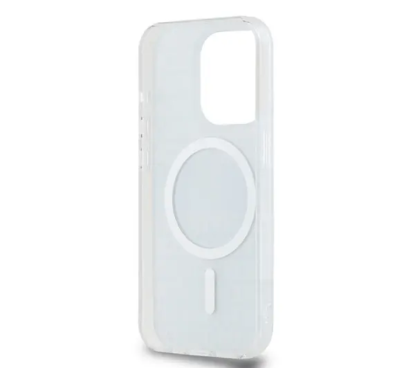 DKNY IML Mono & Stripe MagSafe do iPhone 15 Pro Niebieski
