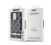 Etui DKNY Leather Checkered Mono Pattern & Printed Stripes do iPhone 14 Pro Czarny