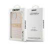 Etui DKNY Hardcase Leather Mono Stripe & Metal Logo do iPhone 15 Różowy