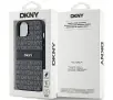 Etui DKNY Leather Mono Stripe & Metal Logo do  iPhone 15 Czarny