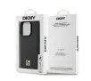 Etui DKNY Leather Pattern Monogram Metal Logo MagSafe do iPhone 15 Pro Czarny