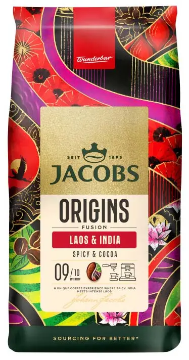Kawa ziarnista Jacobs Origins Fusion India & Laos 1kg