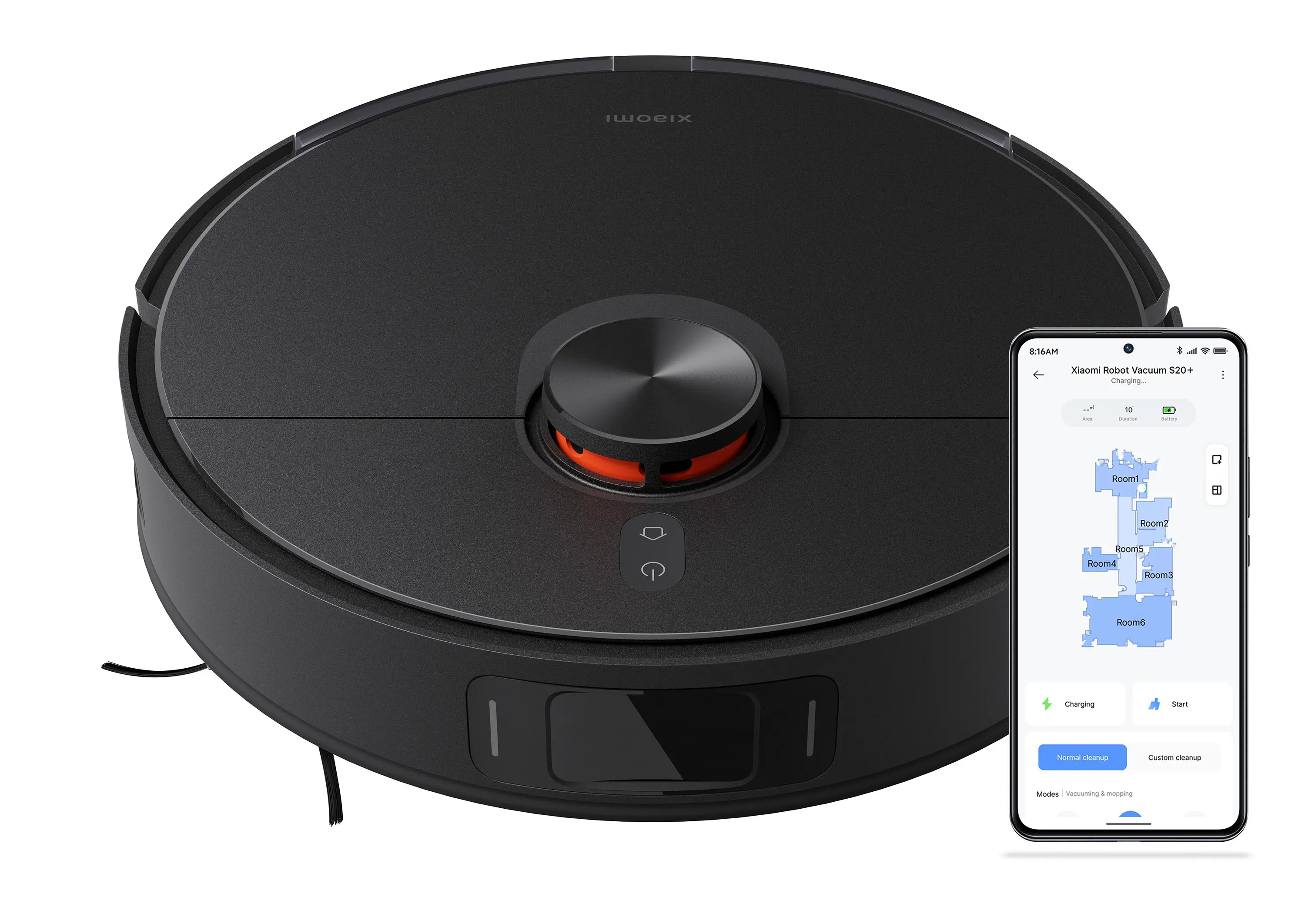 Robot sprzątający Xiaomi Robot Vacuum S20+ Funkcja mopowania Tworzenie mapy pomieszczenia 65dB