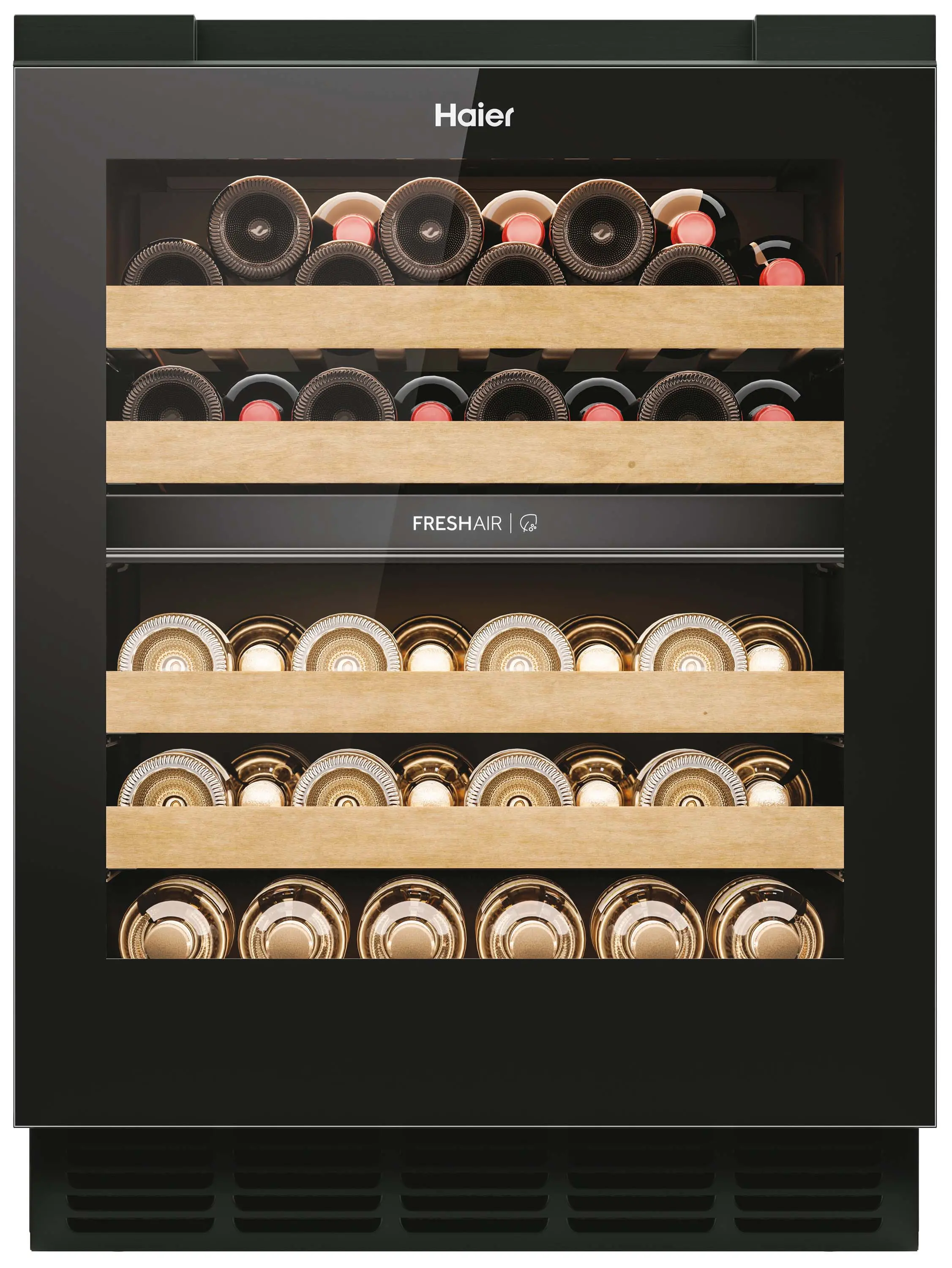 Chłodziarka do wina Haier Seria 6 HUC44GDEH1 44 miejsca na butelki